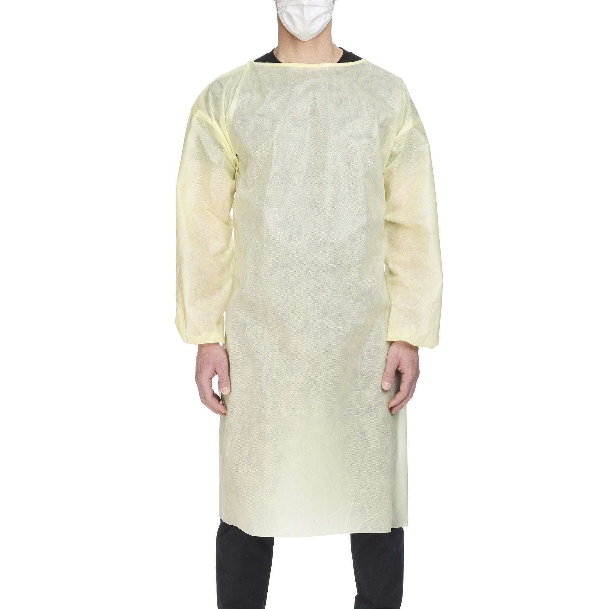 Precept Protective Procedure Gown, X-Large, Yellow -Bag of 10 Precept Protective Procedure Gown, X-Large, Yellow -Bag of 10