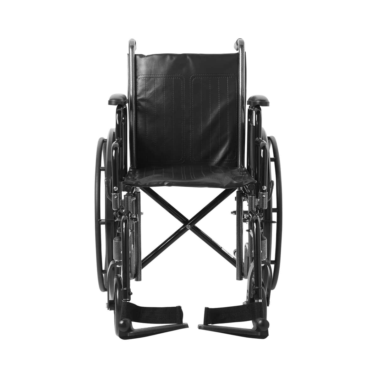 McKesson Dual Axle Wheelchair Desk Length Arm Swing-Away Footrest - 1065272_EA - 2 McKesson Dual Axle Wheelchair Desk Length Arm Swing-Away Footrest, 16 Inch Seat Width -Each