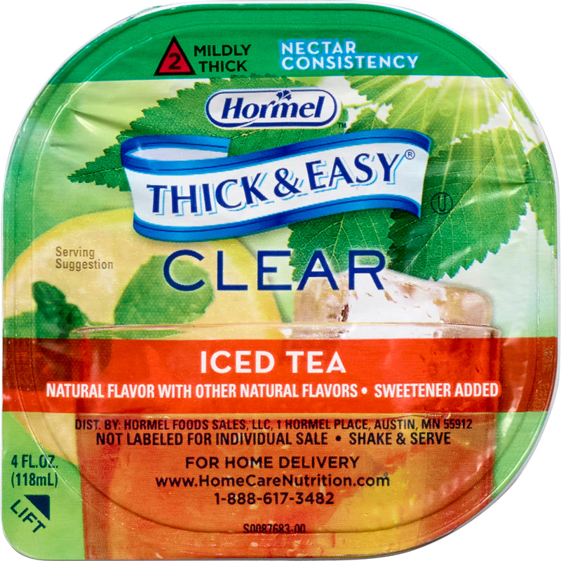 Thick & Easy Clear Nectar Consistency Thickened Beverage, Iced Tea, 4 oz. Cup -Case of 24 Thick & Easy Clear Nectar Consistency Thickened Beverage, Iced Tea, 4 oz. Cup -Case of 24