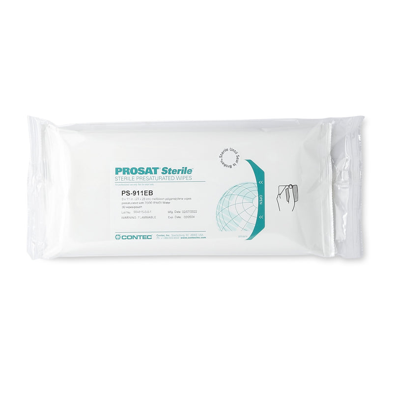 PROSAT Sterile PreSaturated Cleanroom Wipe -Case of 48 PROSAT Sterile PreSaturated Cleanroom Wipe -Case of 48