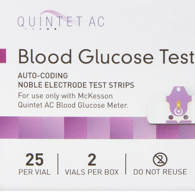Quintet AC Blood Glucose Test Strips -Box of 1 Quintet AC Blood Glucose Test Strips -Box of 1