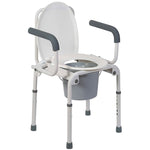 Mabis Drop-Arm Steel Commode -Each Mabis Drop-Arm Steel Commode -Each