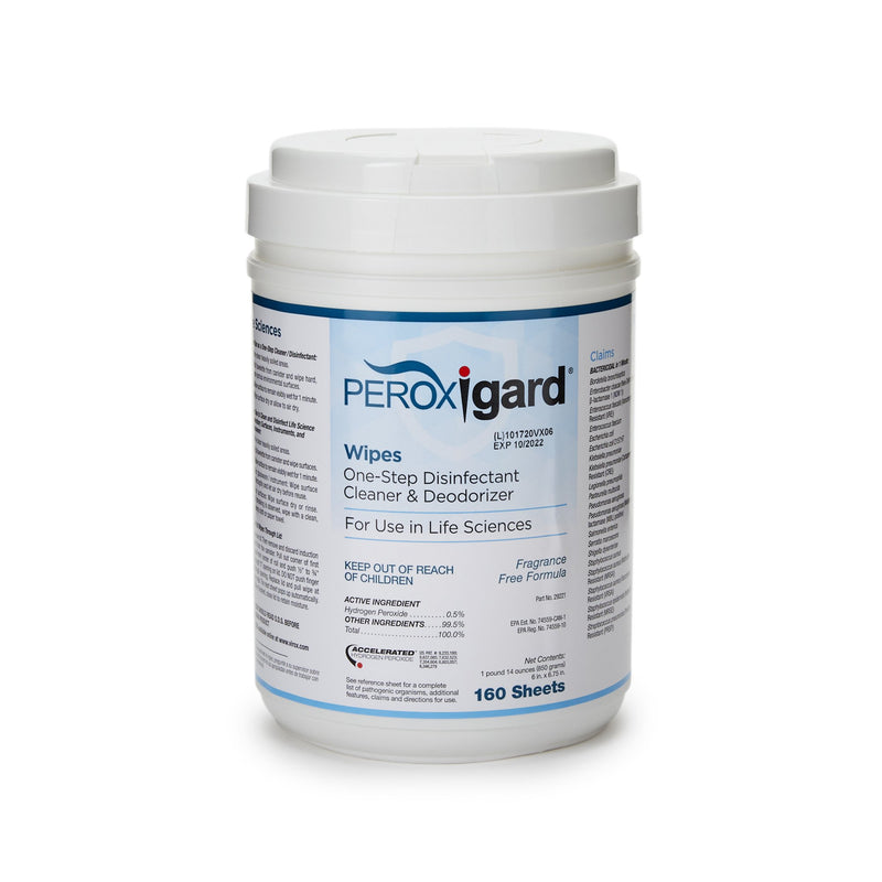 McKesson Hydrogen Peroxide Surface Disinfectant Wipes -Can of 160 McKesson Hydrogen Peroxide Surface Disinfectant Wipes -Can of 160
