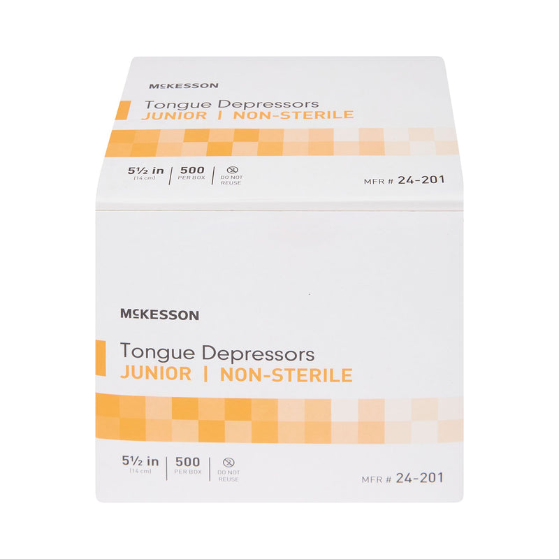 McKesson Junior Tongue Depressor Wide Blade -Box of 1 McKesson Junior Tongue Depressor Wide Blade -Box of 1