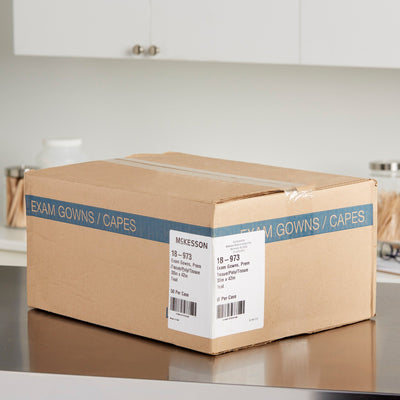 McKesson Patient Exam Gown Open Back, One Size Fits Most, Teal -Case of 50 McKesson Patient Exam Gown Open Back, One Size Fits Most, Teal -Case of 50