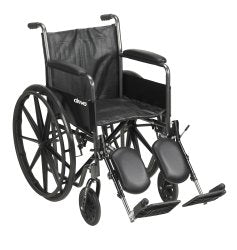 McKesson Dual Axle Wheelchair Full Length Arm Swing-Away Elevating Footrest, 18 Inch Seat Width -Each McKesson Dual Axle Wheelchair Full Length Arm Swing-Away Elevating Footrest, 18 Inch Seat Width -Each