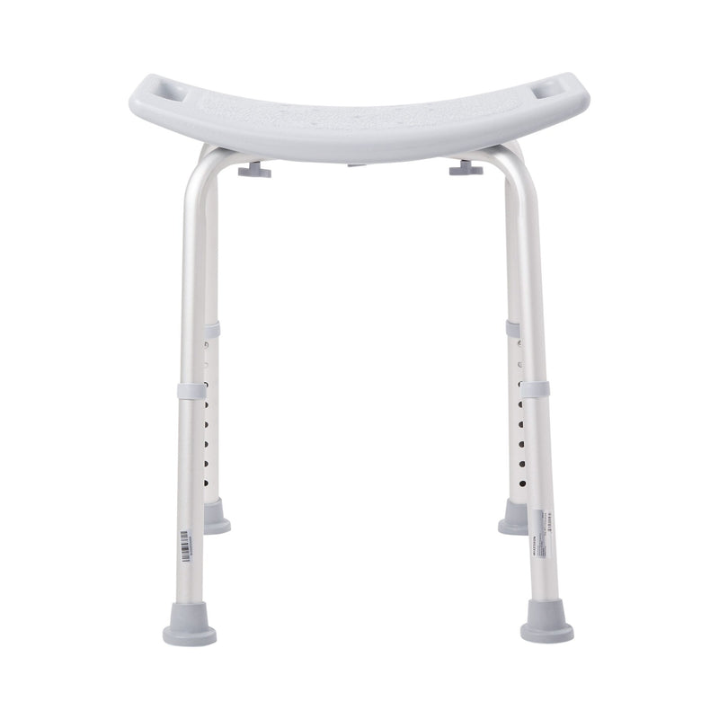 McKesson Aluminum Bath Bench Without Backrest, 15½ – 19½ Inch, Gray -Each McKesson Aluminum Bath Bench Without Backrest, 15½ – 19½ Inch, Gray -Each