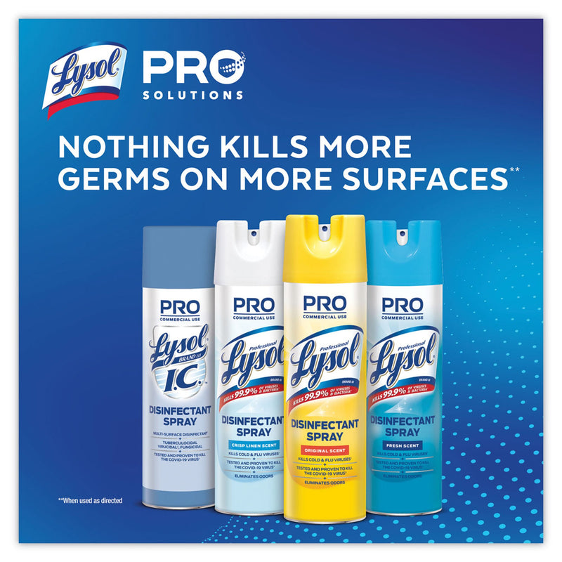 Lysol I.C. Surface Disinfectant, 19 oz. Aerosol Spray Can -Case of 12 Lysol I.C. Surface Disinfectant, 19 oz. Aerosol Spray Can -Case of 12