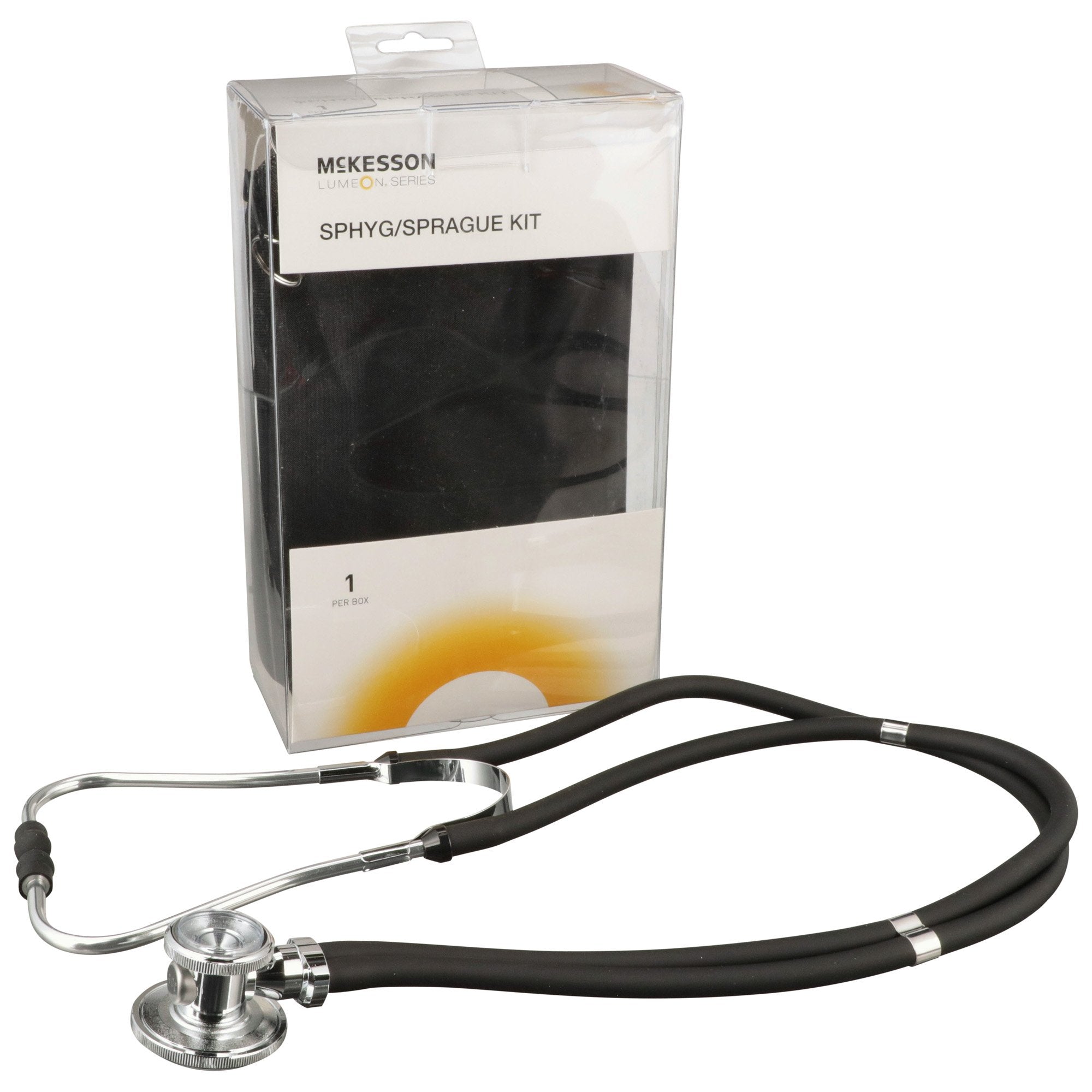 McKesson LUMEON Aneroid Sphygmomanometer/Sprague Kit, Black -Box of 1 McKesson LUMEON Aneroid Sphygmomanometer/Sprague Kit, Black -Box of 1