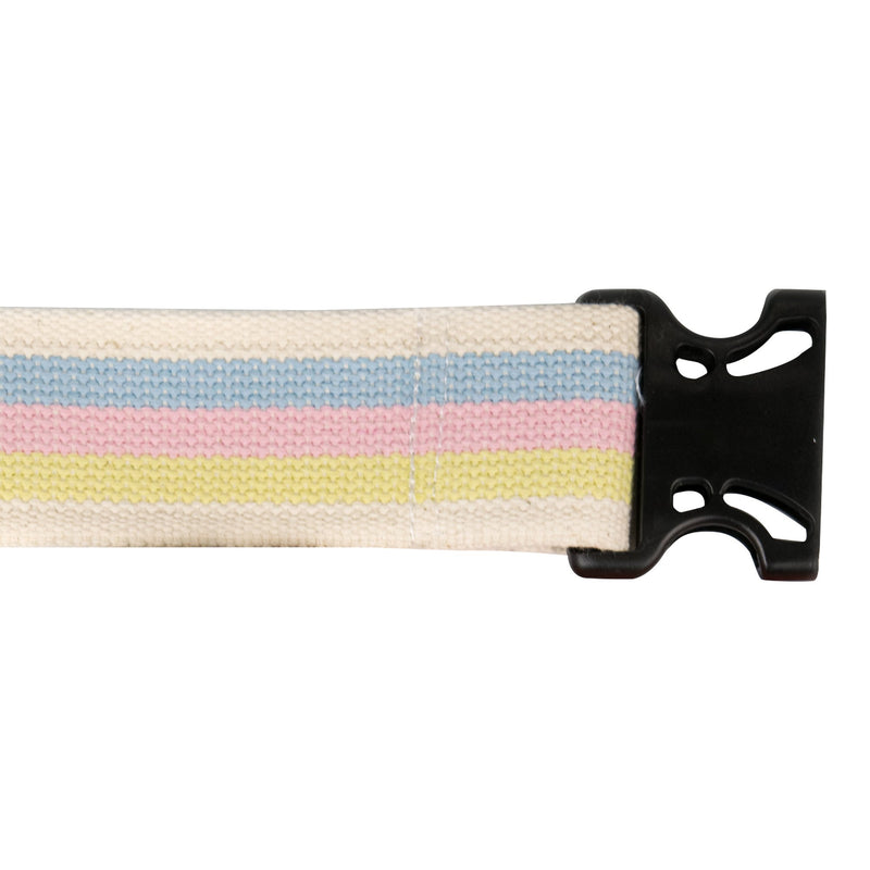 McKesson Gait Belt w/ Derlin Buckle, 60 Inch, Pastel Stripe -Case of 48 McKesson Gait Belt w/ Derlin Buckle, 60 Inch, Pastel Stripe -Case of 48