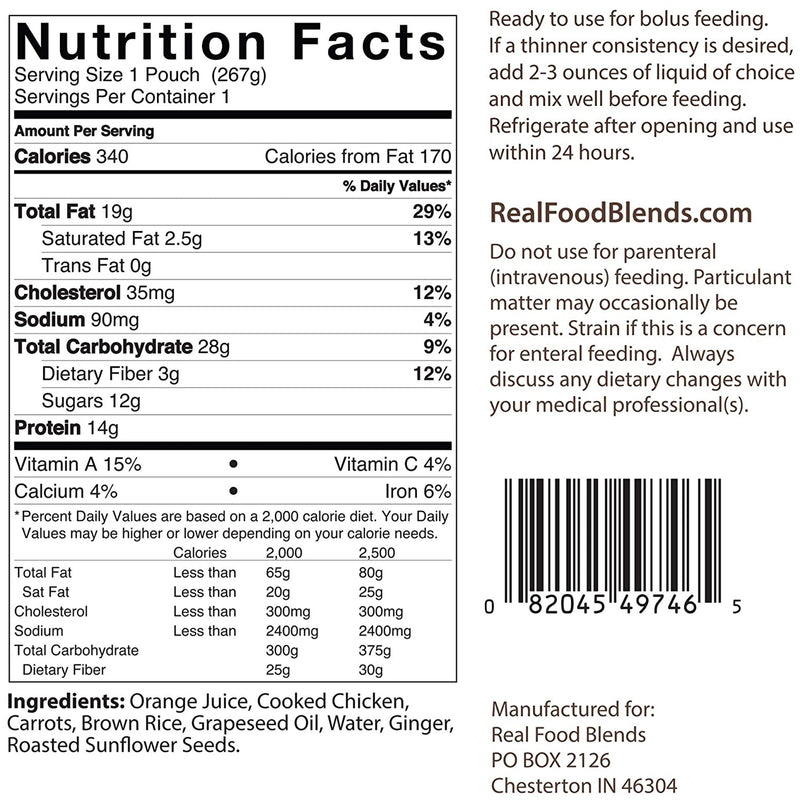 Real Food Blends Pureed Food Blends, Variety Pack, 9.4 oz. Ready-to Use Pouch -Case of 12 Real Food Blends Pureed Food Blends, Variety Pack, 9.4 oz. Ready-to Use Pouch -Case of 12