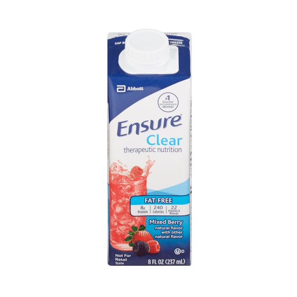 Ensure Clear Therapeutic Nutrition Drink, 8 oz. Carton Ensure Clear Therapeutic Nutrition Drink, 8 oz. Carton