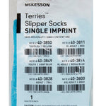 McKesson Terries Adult Slipper Socks, Large, Teal -1 Pair McKesson Terries Adult Slipper Socks, Large, Teal -1 Pair