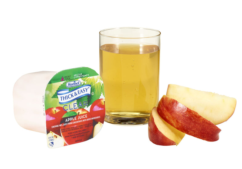 Thick & Easy Clear Nectar Consistency Thickened Beverage, Apple, 4 oz. Cup -Case of 24 Thick & Easy Clear Nectar Consistency Thickened Beverage, Apple, 4 oz. Cup -Case of 24