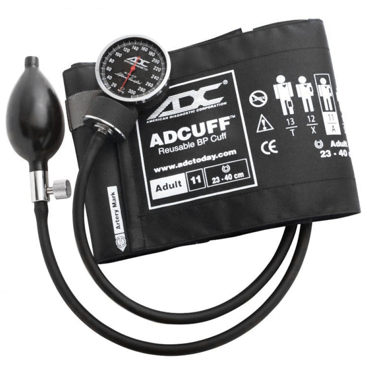 American Diagnostic Corp Diagnostic Arm Sphygmomanometer, Black -Each American Diagnostic Corp Diagnostic Arm Sphygmomanometer, Black -Each
