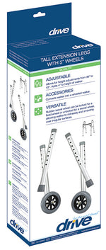 drive Tall Extension Legs with Wheel -1 Pair drive Tall Extension Legs with Wheel -1 Pair