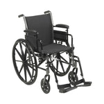 Mckesson Duel Axle Lightweight Wheelchair Desk Length Arm Swing-Away Footrest, 20 Inch -Each Mckesson Duel Axle Lightweight Wheelchair Desk Length Arm Swing-Away Footrest, 20 Inch -Each
