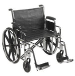 McKesson Bariatric Wheelchair with Swing-Away Footrest, 24-Inch Seat Width -Each McKesson Bariatric Wheelchair with Swing-Away Footrest, 24-Inch Seat Width -Each