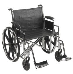 McKesson Bariatric Wheelchair with Swing-Away Footrest, 24-Inch Seat Width -Each McKesson Bariatric Wheelchair with Swing-Away Footrest, 24-Inch Seat Width -Each