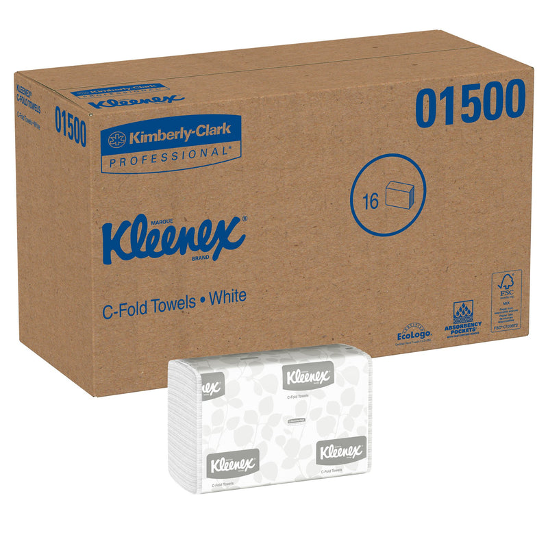 Kleenex C-Fold Paper Towel, 150 per Pack -Case of 2400 Kleenex C-Fold Paper Towel, 150 per Pack -Case of 2400