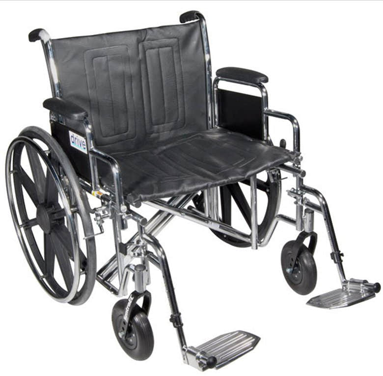 drive Sentra EC HD Bariatric Wheelchair Full Length Arm, 20-Inch Seat Width - 804746_EA - 1 drive Sentra EC HD Bariatric Wheelchair Full Length Arm, 20-Inch Seat Width -Each