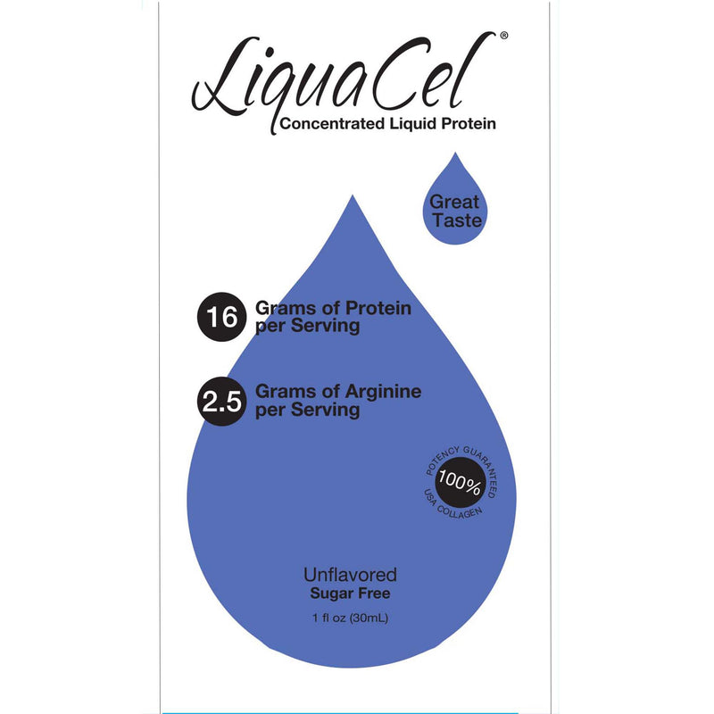 LiquaCel Concentrated Liquid Protein, Unflavored, 1 oz. Packet -Case of 100 LiquaCel Concentrated Liquid Protein, Unflavored, 1 oz. Packet -Case of 100