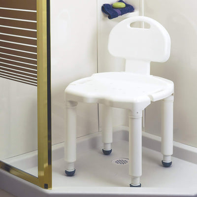 Carex Universal Bath Seat with Back, 400-lb Capacity -Each Carex Universal Bath Seat with Back, 400-lb Capacity -Each