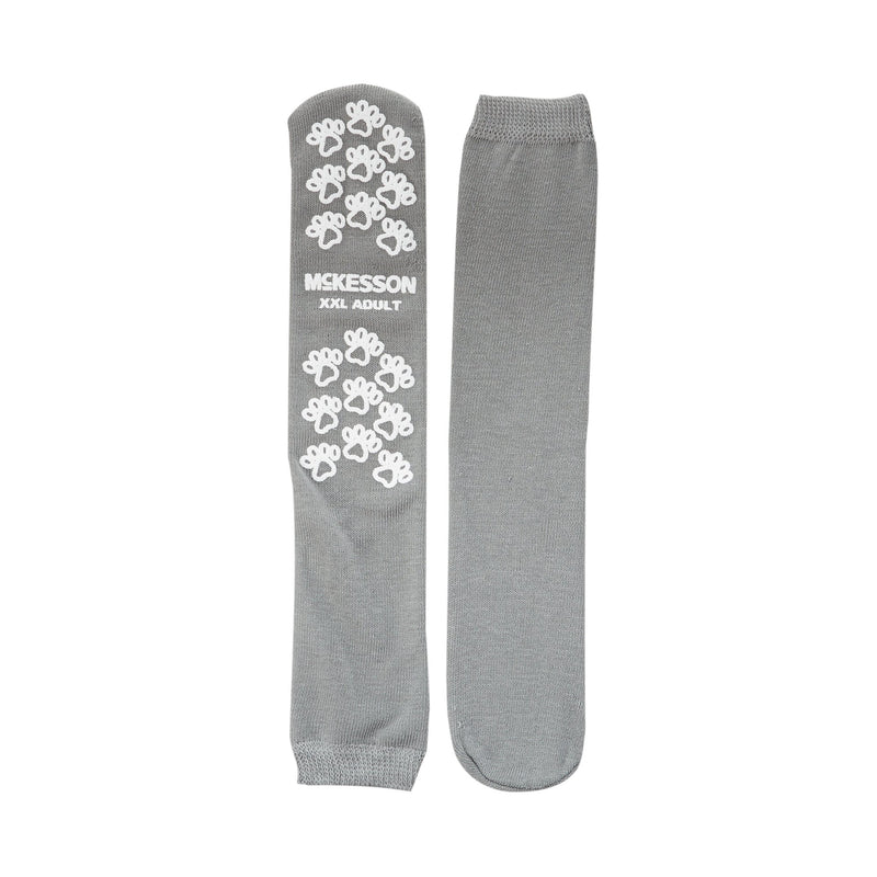 McKesson Terries Adult Slipper Socks, 2X-Large, Gray -Case of 48 McKesson Terries Adult Slipper Socks, 2X-Large, Gray -Case of 48