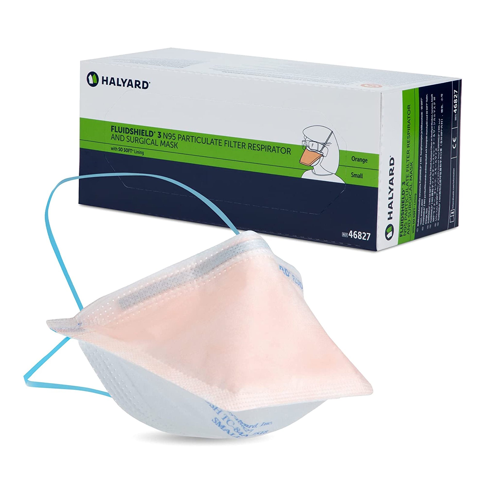FluidShield Particulate Respirator / Surgical Mask -Box of 35 FluidShield Particulate Respirator / Surgical Mask -Box of 35