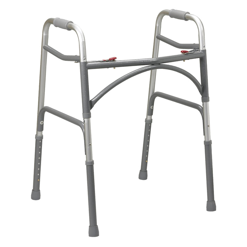 McKesson Steel Bariatric Folding Walker, 32½ – 39 Inch Height -Case of 2 McKesson Steel Bariatric Folding Walker, 32½ – 39 Inch Height -Case of 2