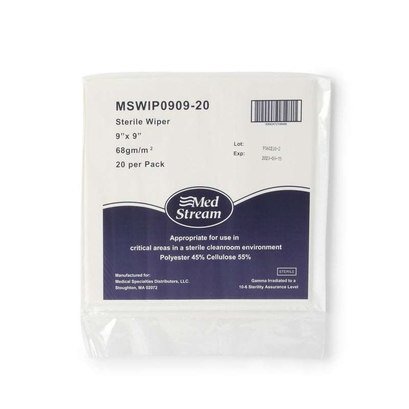 McKesson Cleanroom Wipes, 9 X 9 Inch -Bag of 15 McKesson Cleanroom Wipes, 9 X 9 Inch -Bag of 15