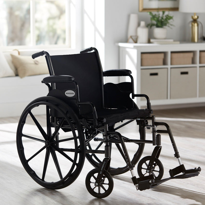 McKesson Lightweight Wheelchair Swing-Away Footrest, 20-Inch Seat Width -Each McKesson Lightweight Wheelchair Swing-Away Footrest, 20-Inch Seat Width -Each