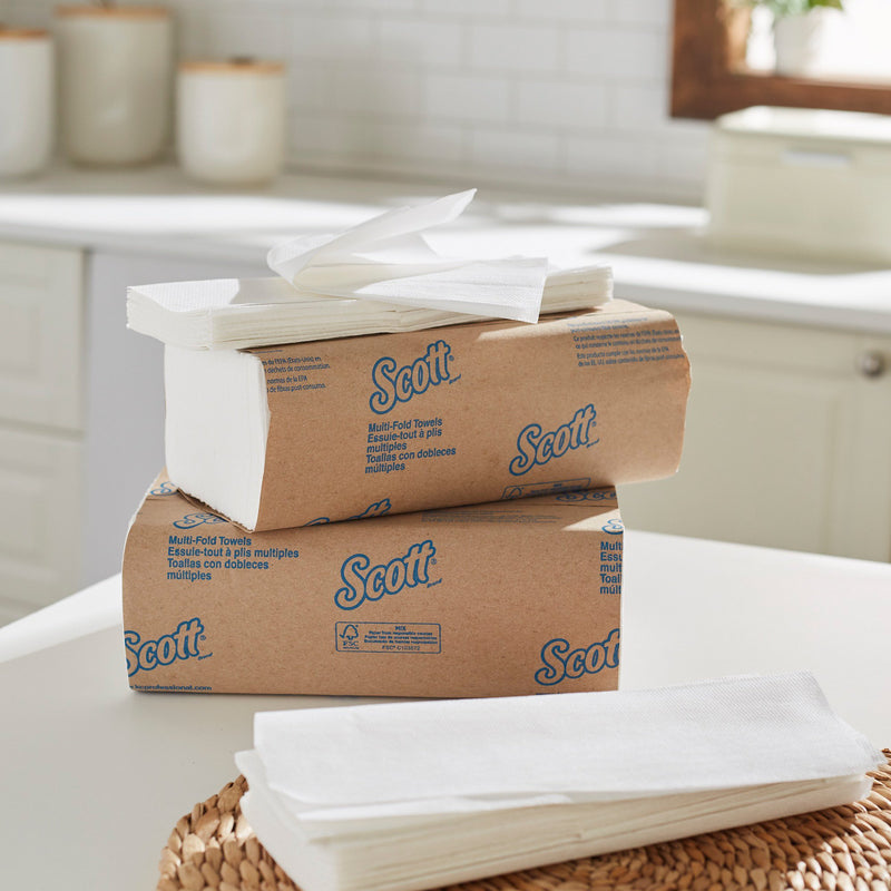 Scott Essential Paper Towels, Multi-Fold, 9¼ x 9½ Inch -Case of 4000 Scott Essential Paper Towels, Multi-Fold, 9¼ x 9½ Inch -Case of 4000
