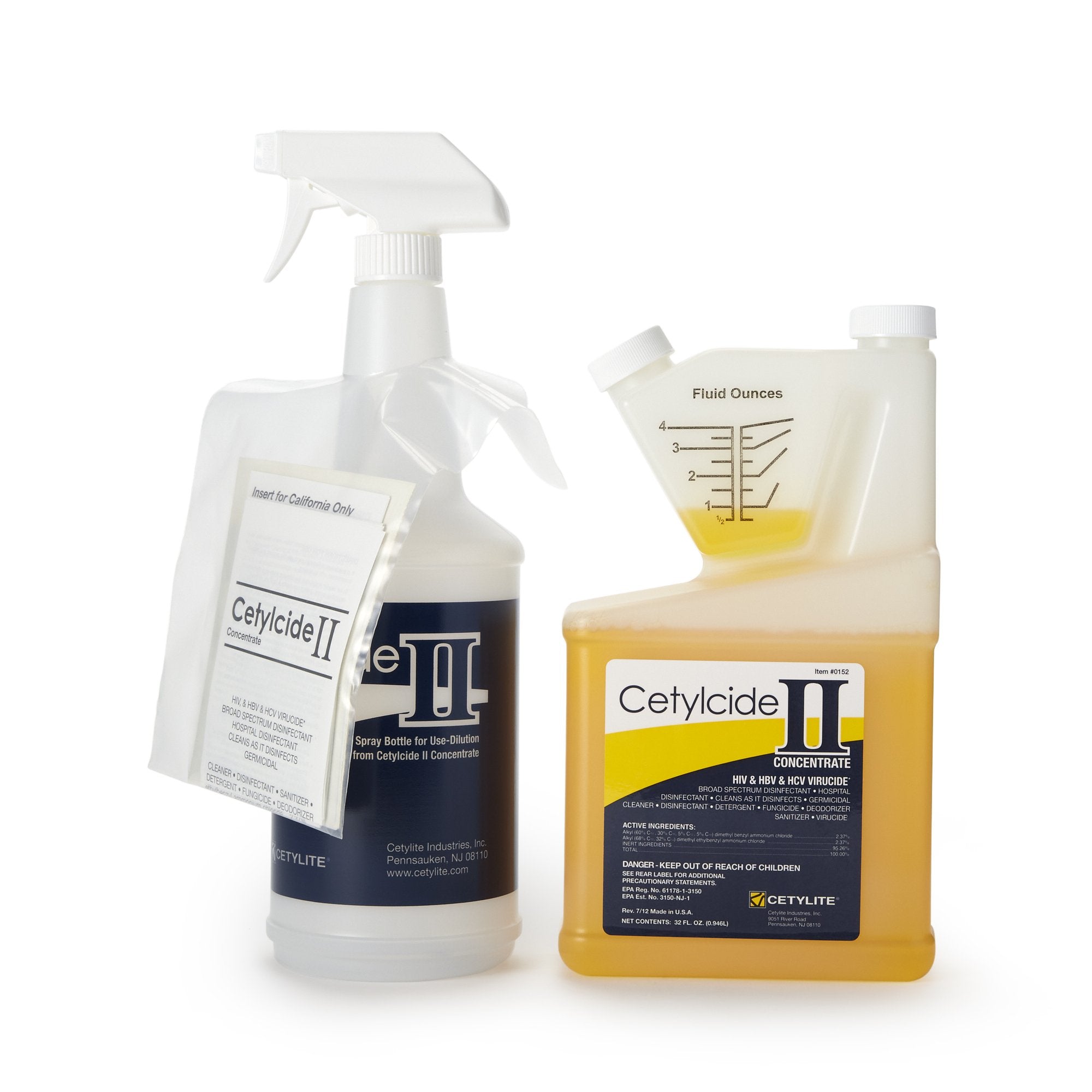 Cetylcide-II Surface Disinfectant Concentrate, 32 oz. -Case of 6 Cetylcide-II Surface Disinfectant Concentrate, 32 oz. -Case of 6