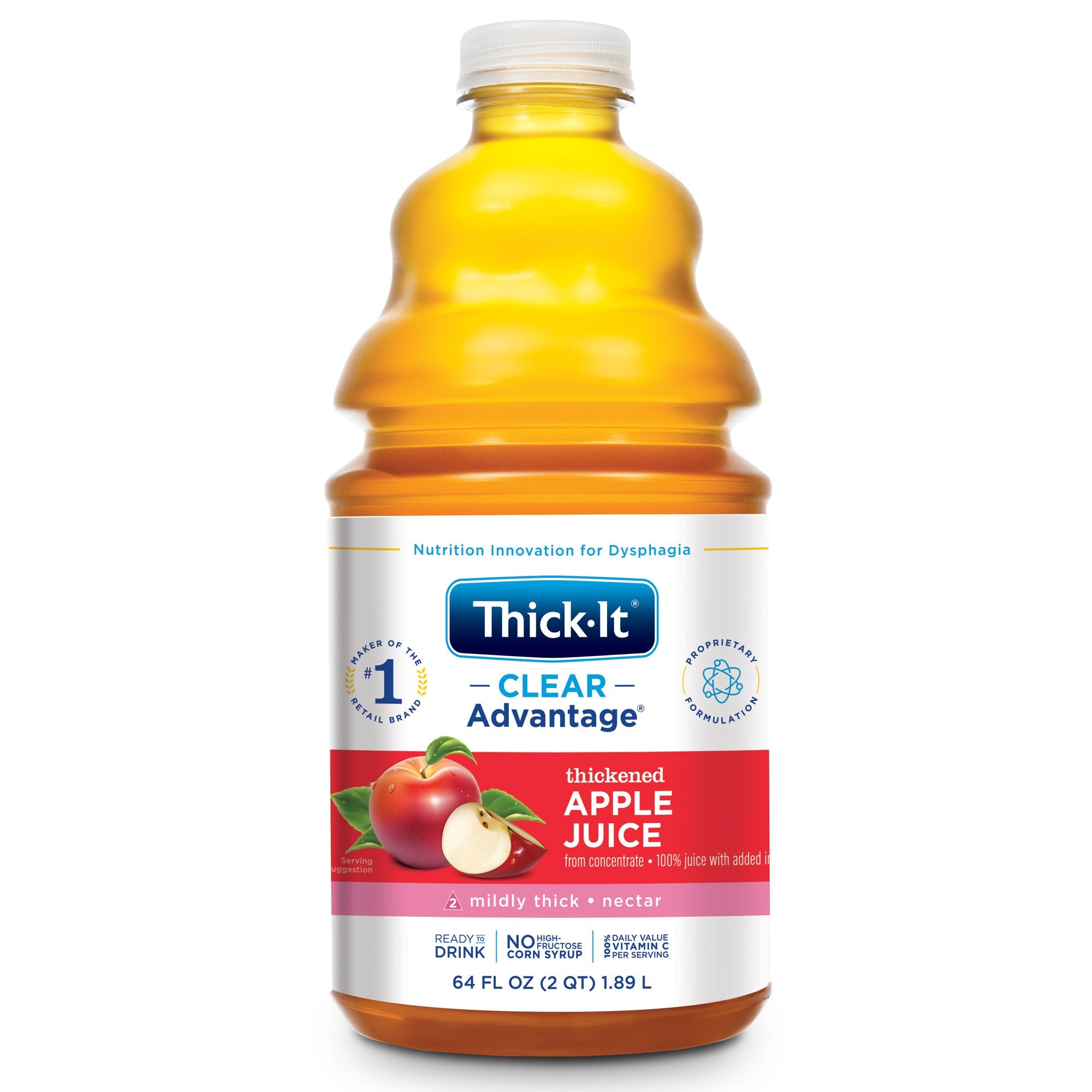 Thick-It Clear Advantage Nectar Consistency Thickened Beverage, Apple, 64 oz. Bottle -Case of 4 Thick-It Clear Advantage Nectar Consistency Thickened Beverage, Apple, 64 oz. Bottle -Case of 4