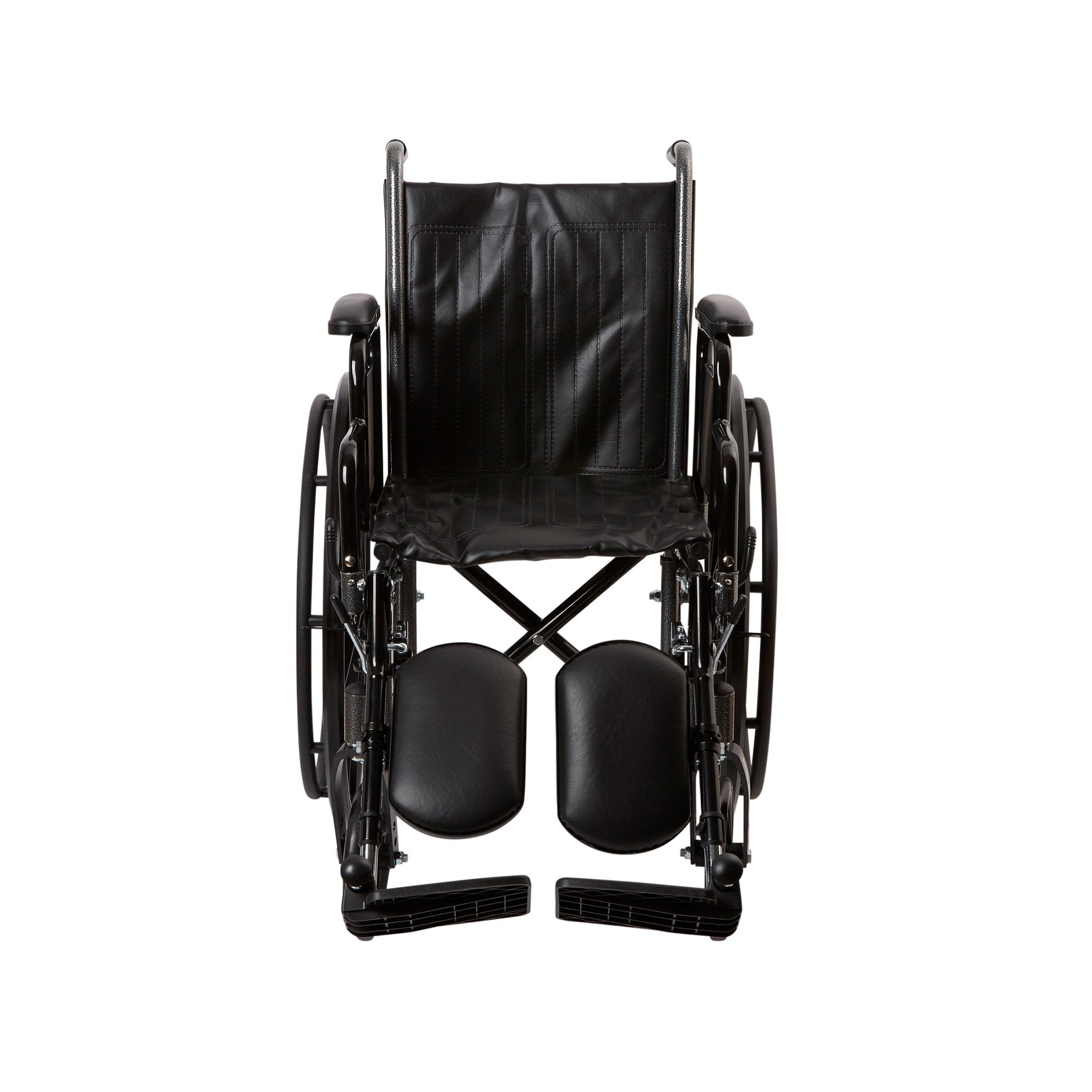 McKesson Dual Axle Wheelchair with Desk Length Arm Swing-Away Elevating Legrest, 16 Inch Seat Width -Each McKesson Dual Axle Wheelchair with Desk Length Arm Swing-Away Elevating Legrest, 16 Inch Seat Width -Each