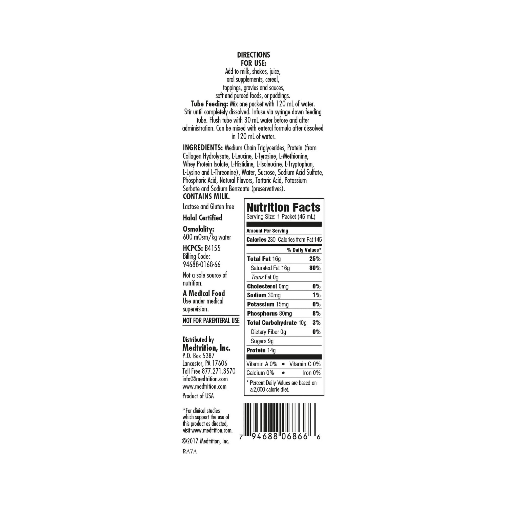 XtraCal Plus Concentrate High Calorie Supplement, Unflavored, 1 oz. Packet -Case of 50 XtraCal Plus Concentrate High Calorie Supplement, Unflavored, 1 oz. Packet -Case of 50