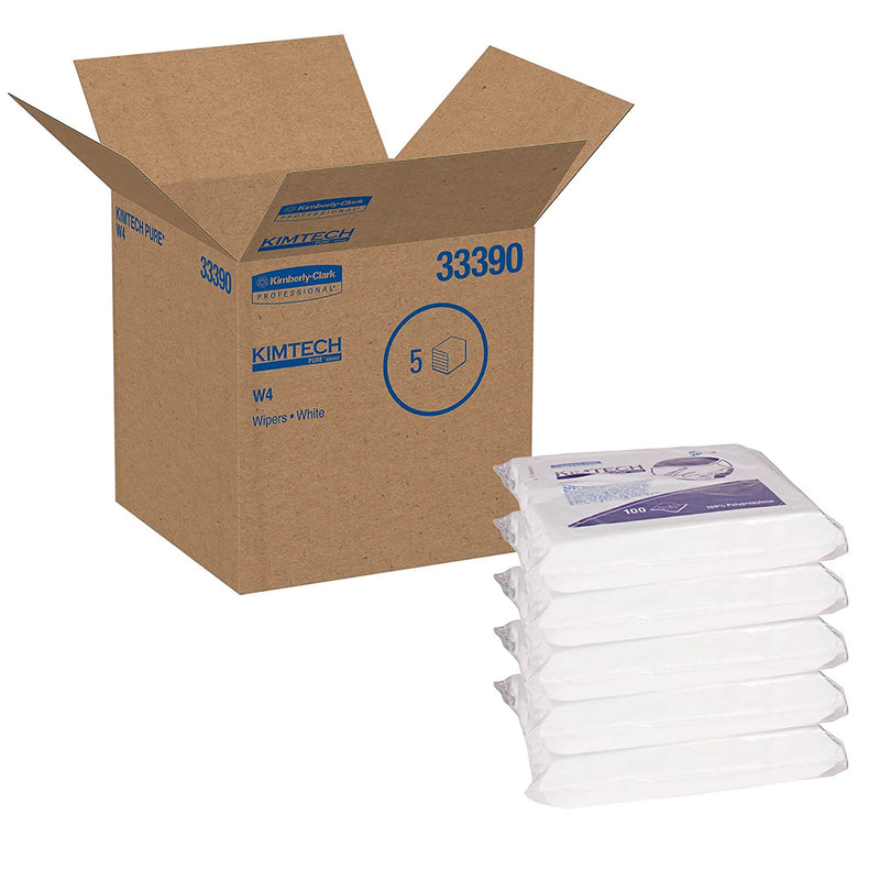 Kimtech Pure W4 Cleanroom Wipe, 100 per Box -Case of 500 Kimtech Pure W4 Cleanroom Wipe, 100 per Box -Case of 500