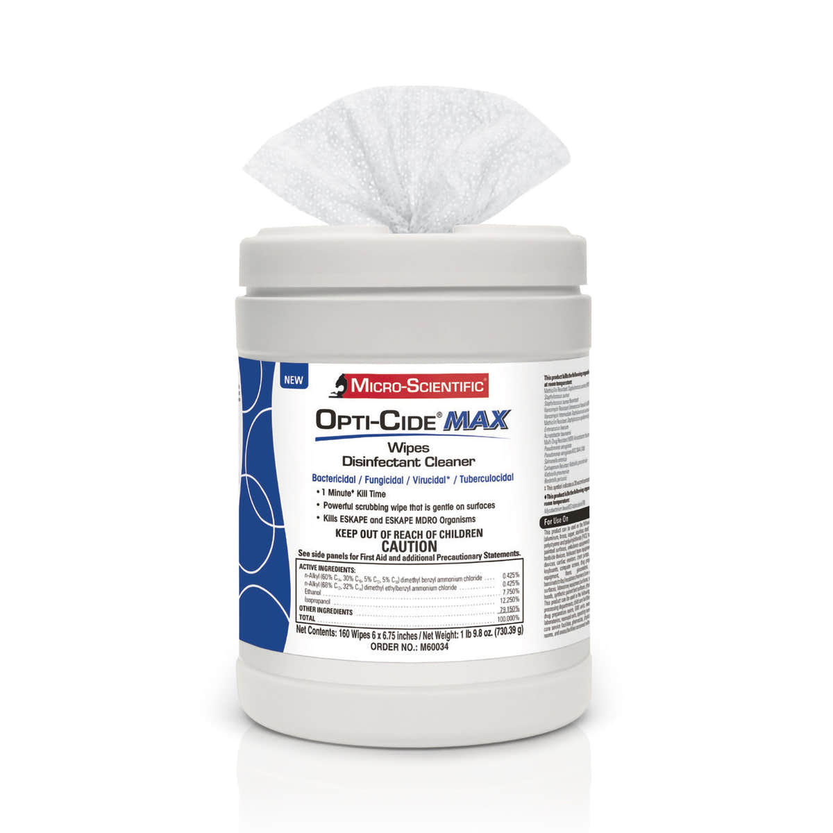 Opti-Cide Max Surface Disinfectant Cleaner Wipes -Carton of 1 Opti-Cide Max Surface Disinfectant Cleaner Wipes -Carton of 1