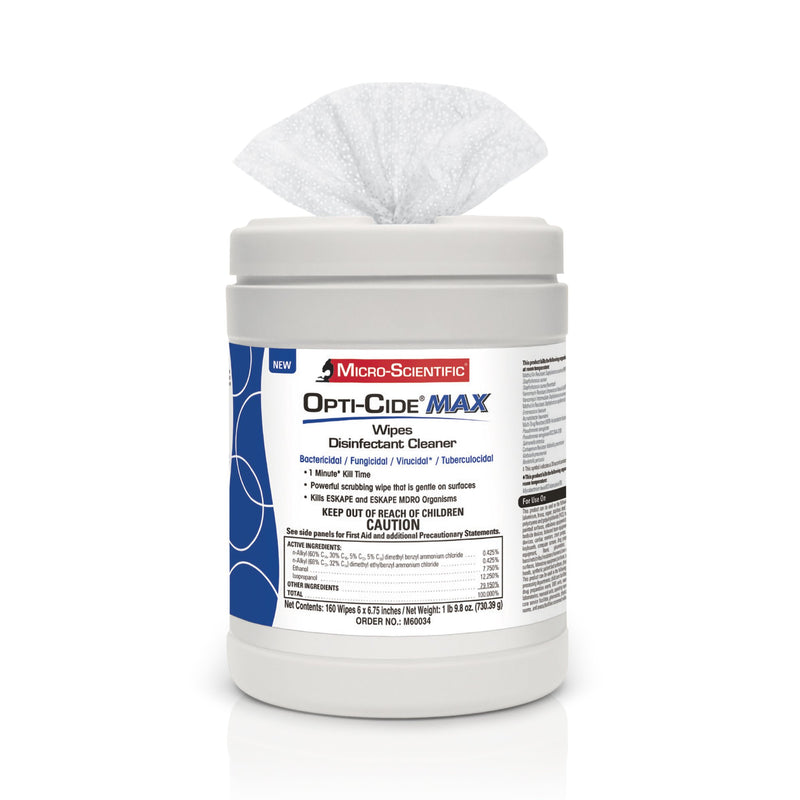 Opti-Cide Max Surface Disinfectant Cleaner Wipes -Carton of 1 Opti-Cide Max Surface Disinfectant Cleaner Wipes -Carton of 1