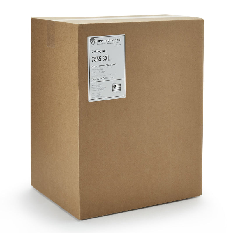 HPK Industries Exam Shorts, 3X-Large -Case of 50 HPK Industries Exam Shorts, 3X-Large -Case of 50
