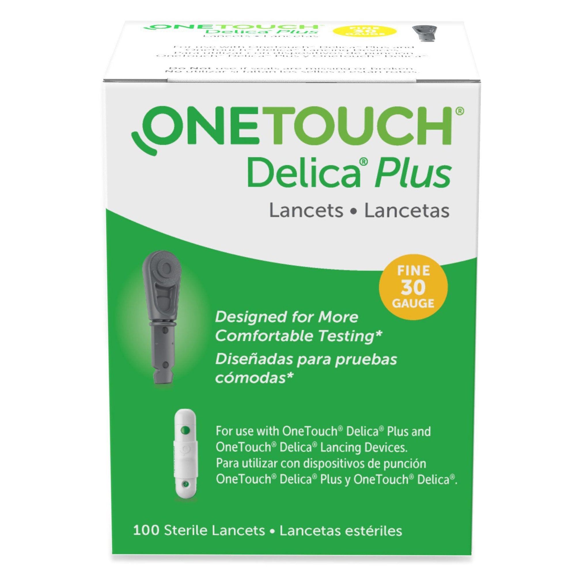 OneTouch Safety Lancets, 30 Gauge Twist Top Activation -Case of 2400 OneTouch Safety Lancets, 30 Gauge Twist Top Activation -Case of 2400