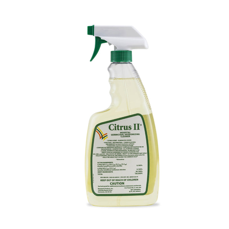 Citrus II Surface Disinfectant Cleaner, 22 oz Spray Bottle -Case of 12 Citrus II Surface Disinfectant Cleaner, 22 oz Spray Bottle -Case of 12