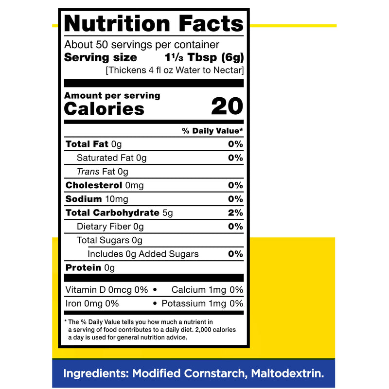 Thick-It Original Food & Beverage Thickener, Unflavored, 10 oz. Canister -Case of 12 Thick-It Original Food & Beverage Thickener, Unflavored, 10 oz. Canister -Case of 12