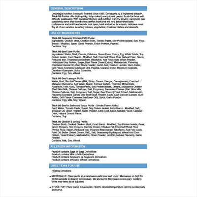 Thick-It Purées, Variety of Meat Entrées, 14-15 oz. Cans -Case of 12 Thick-It Purées, Variety of Meat Entrées, 14-15 oz. Cans -Case of 12