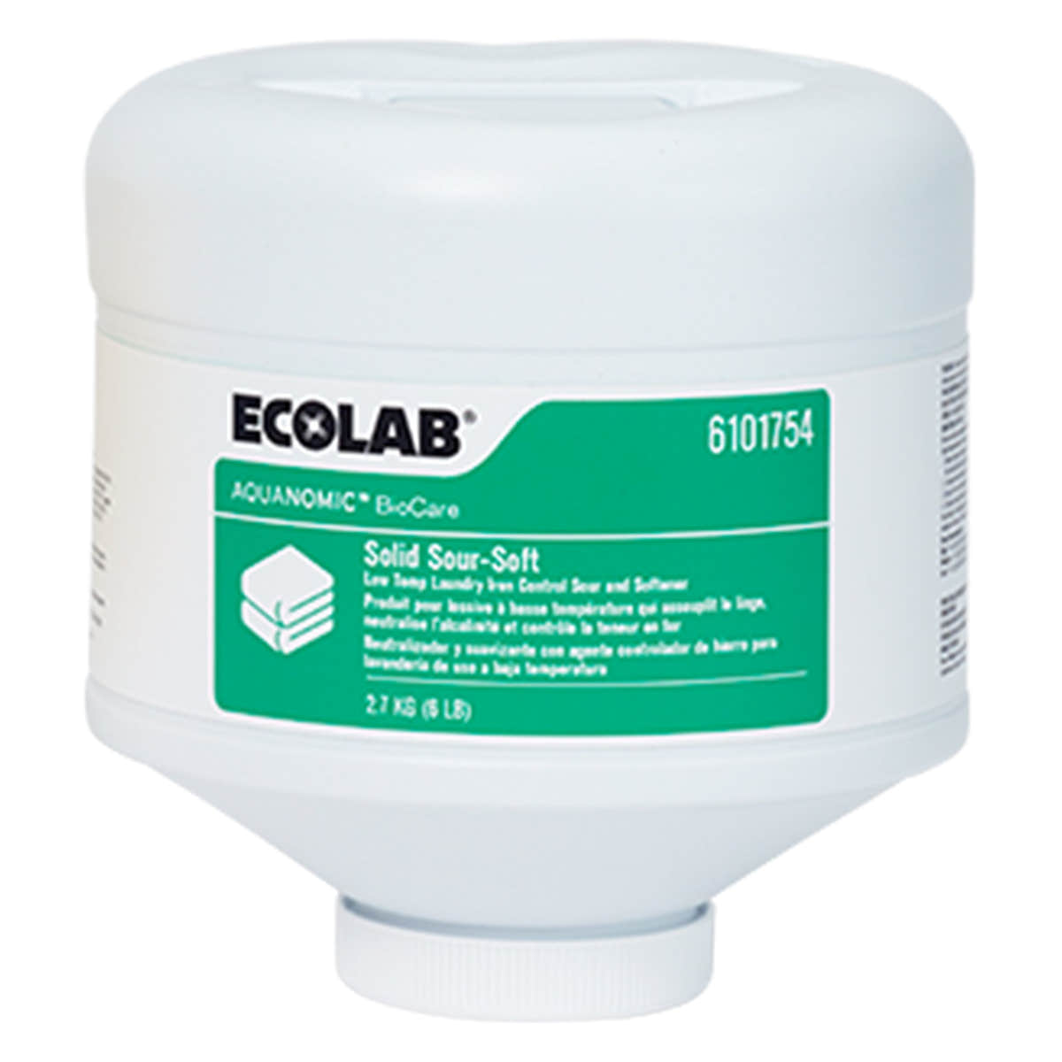 Ecolab Aquanomic Biocare Solid Sour-Soft -Case of 2 Ecolab Aquanomic Biocare Solid Sour-Soft -Case of 2