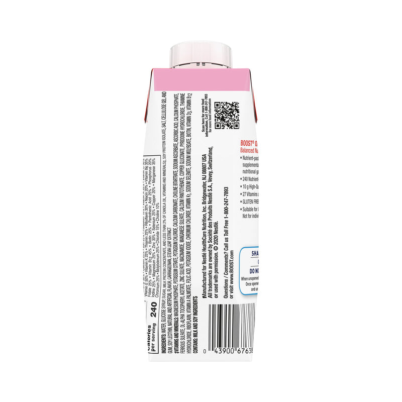 Boost Original Nutritional Drink, Strawberry, 8 oz. Carton -Each Boost Original Nutritional Drink, Strawberry, 8 oz. Carton -Each