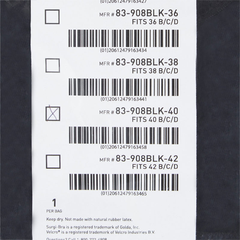 McKesson Surgi-Bra II, 40 Inch, Black -Each McKesson Surgi-Bra II, 40 Inch, Black -Each