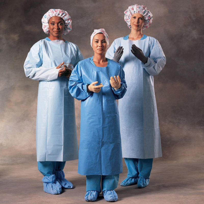 Halyard Over-the-Head Protective Procedure Gown, One Size Fits Most -Case of 100 Halyard Over-the-Head Protective Procedure Gown, One Size Fits Most -Case of 100