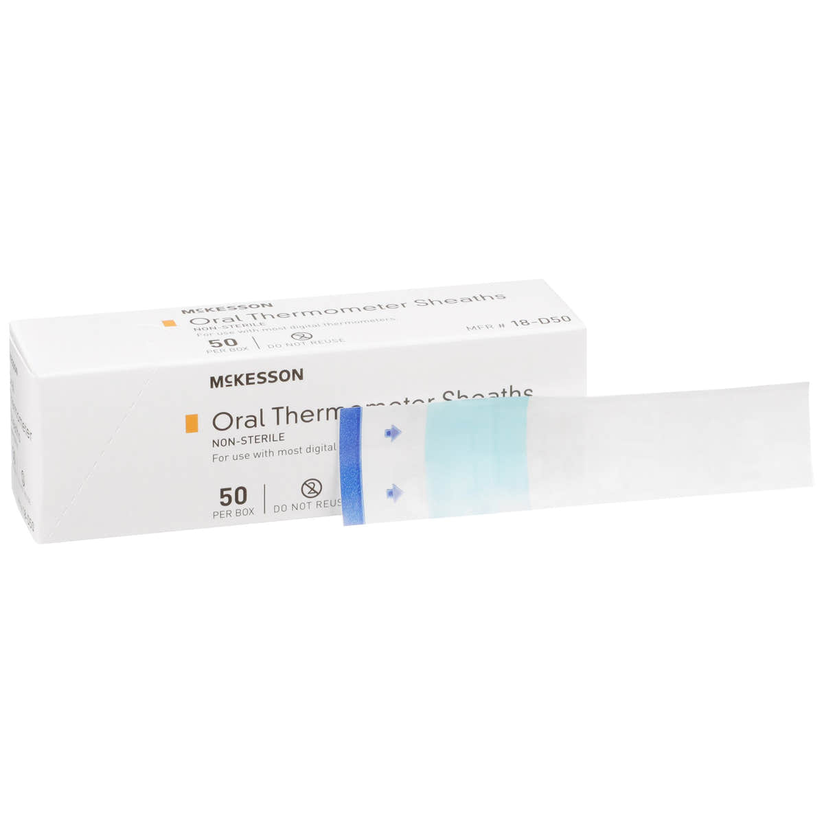 McKesson Digital Oral Thermometer Sheath -Box of 50 McKesson Digital Oral Thermometer Sheath -Box of 50